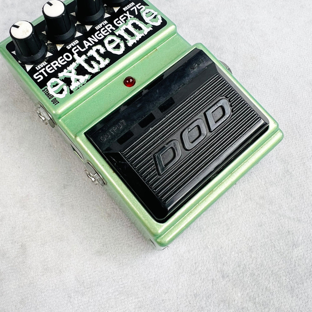 DOD Stereo Flanger GFX75 Extreme Pedal - Green - 3