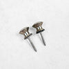 Dunlop Strap Lock Button Set with Screws - Chrome - 1