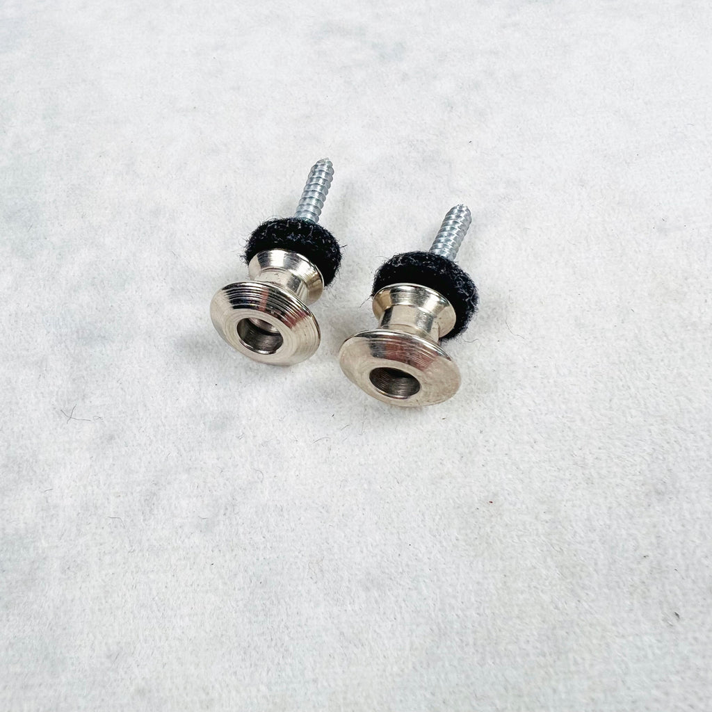 Dunlop Strap Lock Button Set with Screws - Nickel - 2