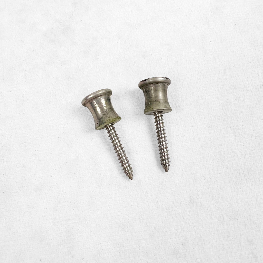 Dunlop Vintage Strap Button Set with Screws - Nickel - 1