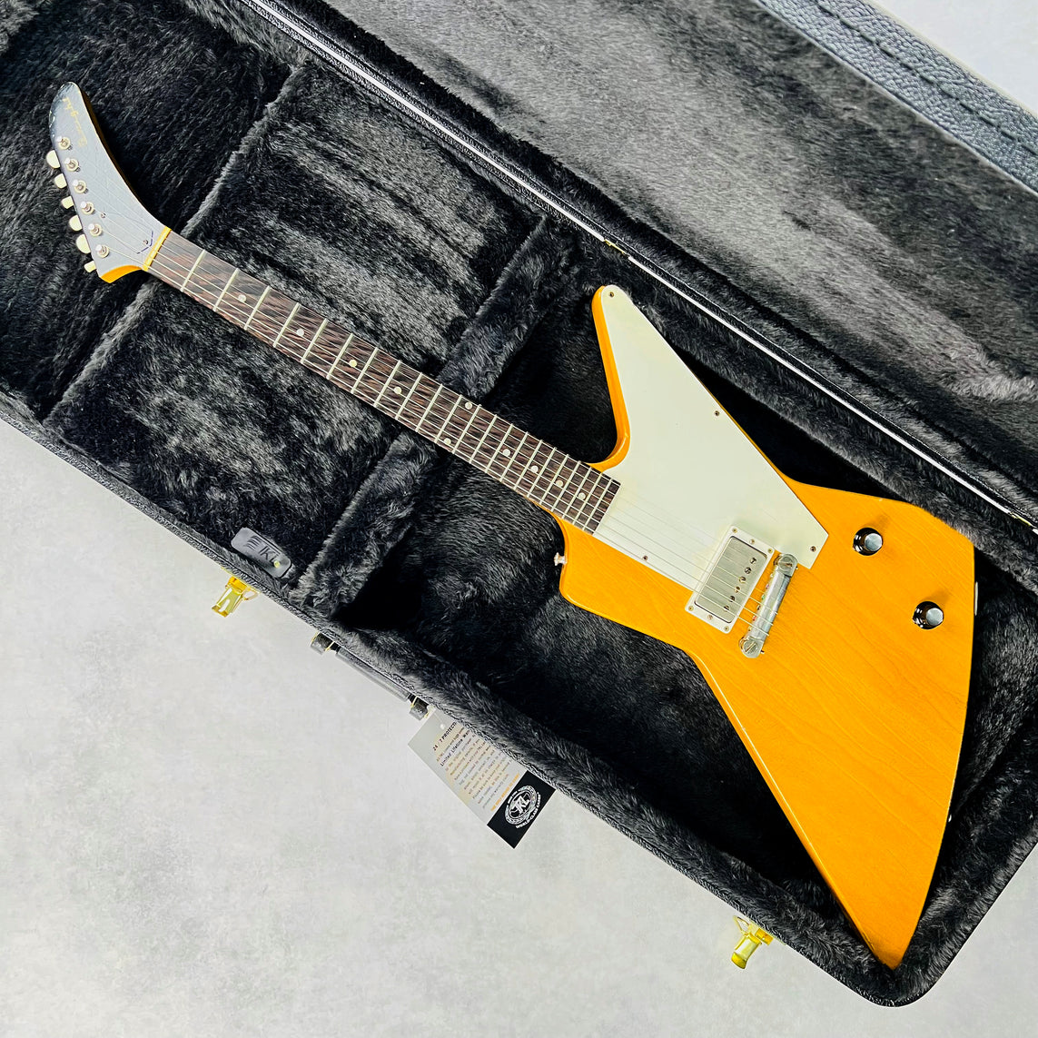 DWIGHT Eliminator Korina Explorer Style Guitar 2010s Antique