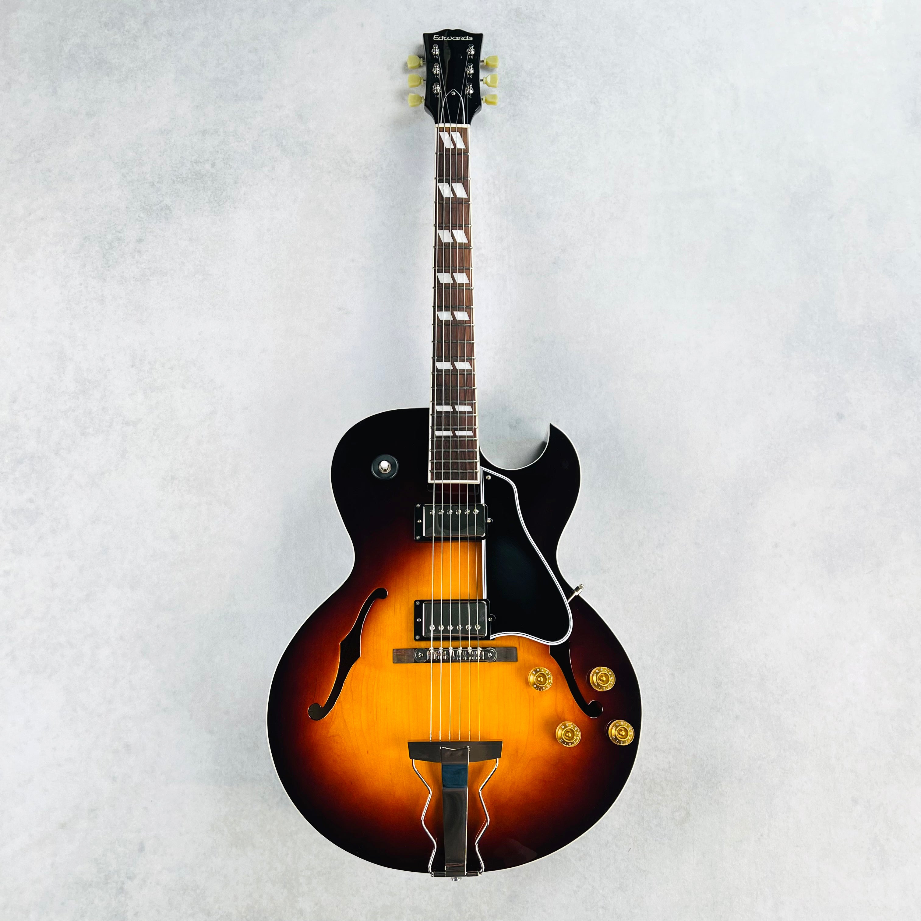 ギター EDWARDS E-FA-LTD Sunburst SB Edwards E-FA-LTD Hollow Body 2016 - Sunburst | Tone Wolf