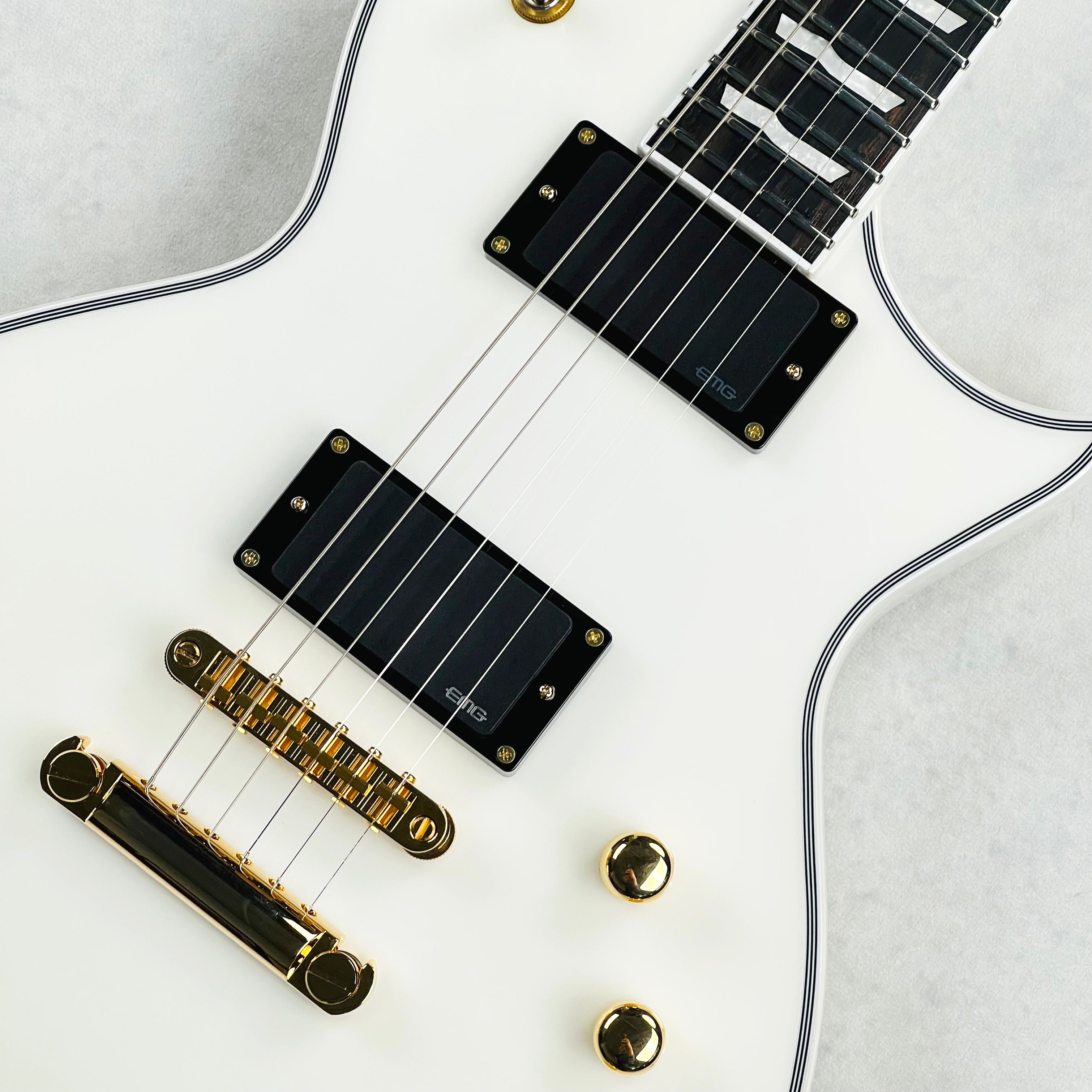 Edwards ESP E-EC-CTM Eclipse Custom with EMG Pickups 2018 - Snow White ...