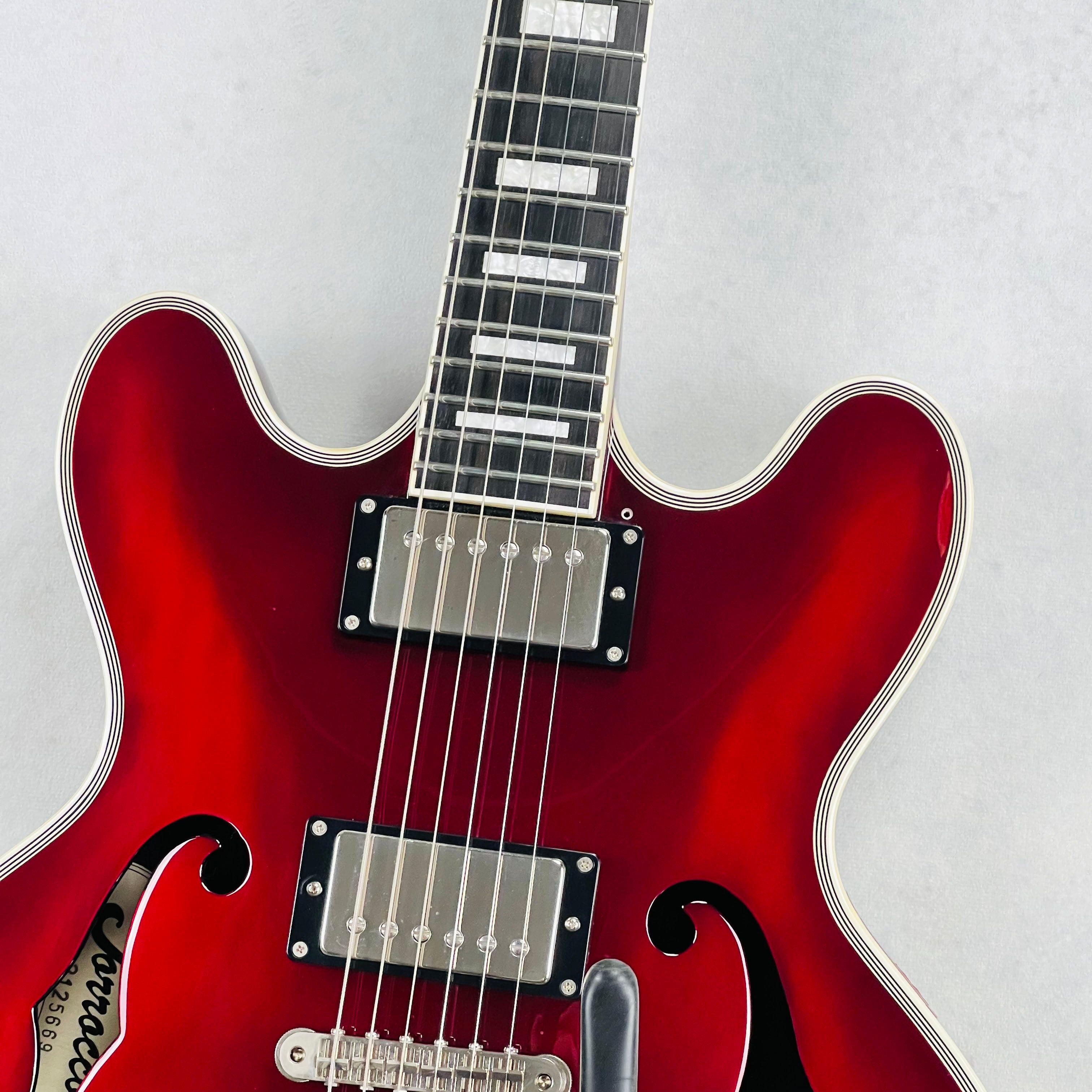 Edwards E-TORROCCO-CTM Semi-Hollow Guitar - Bordeaux | Tone Wolf
