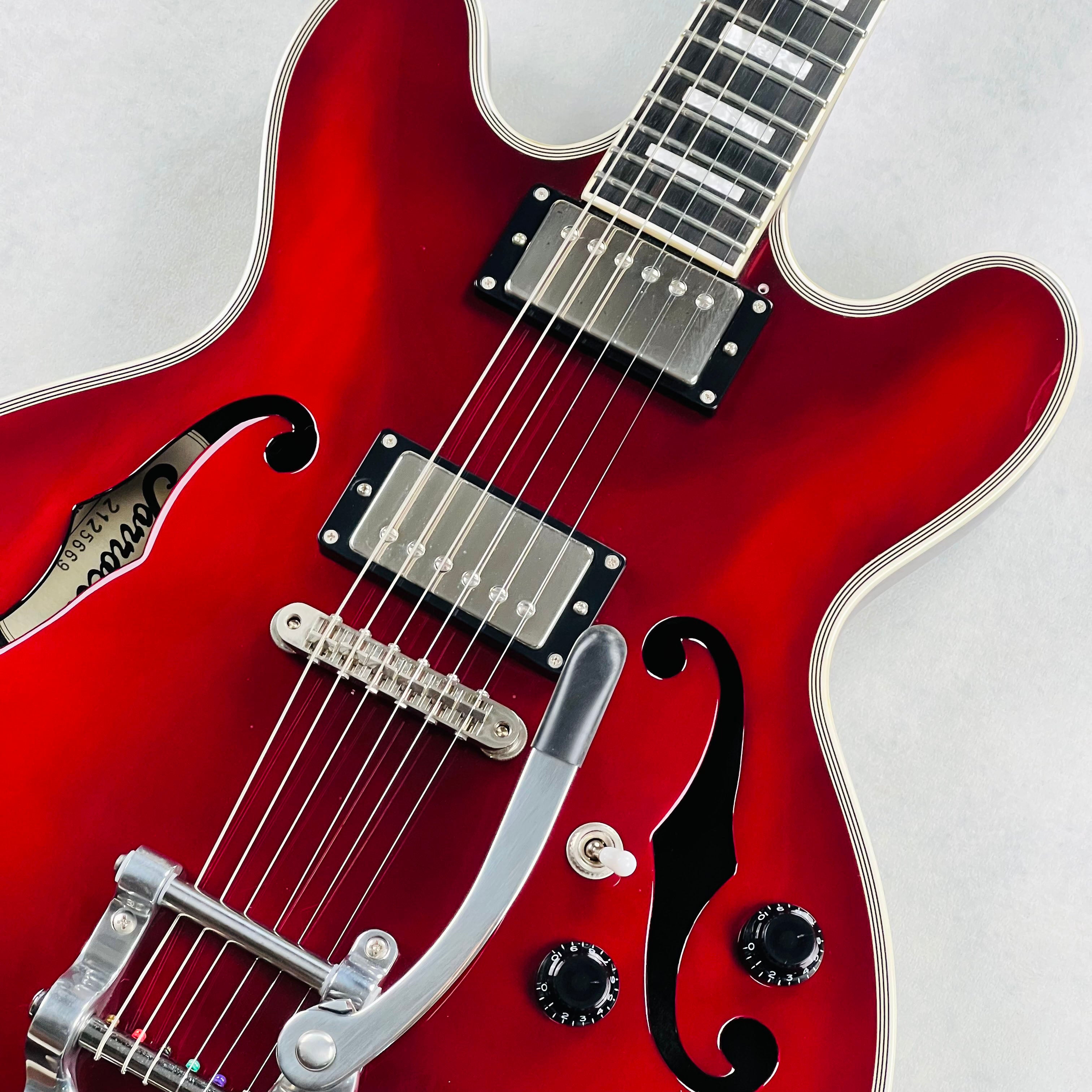 Edwards E-TORROCCO-CTM Semi-Hollow Guitar - Bordeaux | Tone Wolf