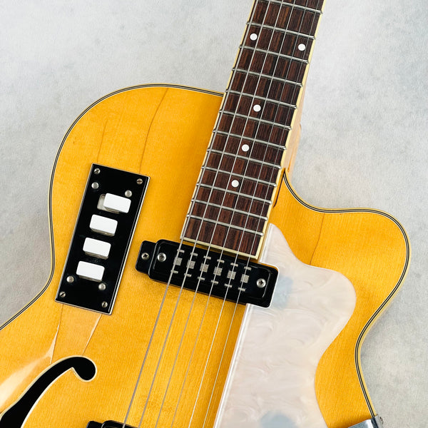 EKO Model 200 Hollow Body Guitar 1966 - Natural - 3