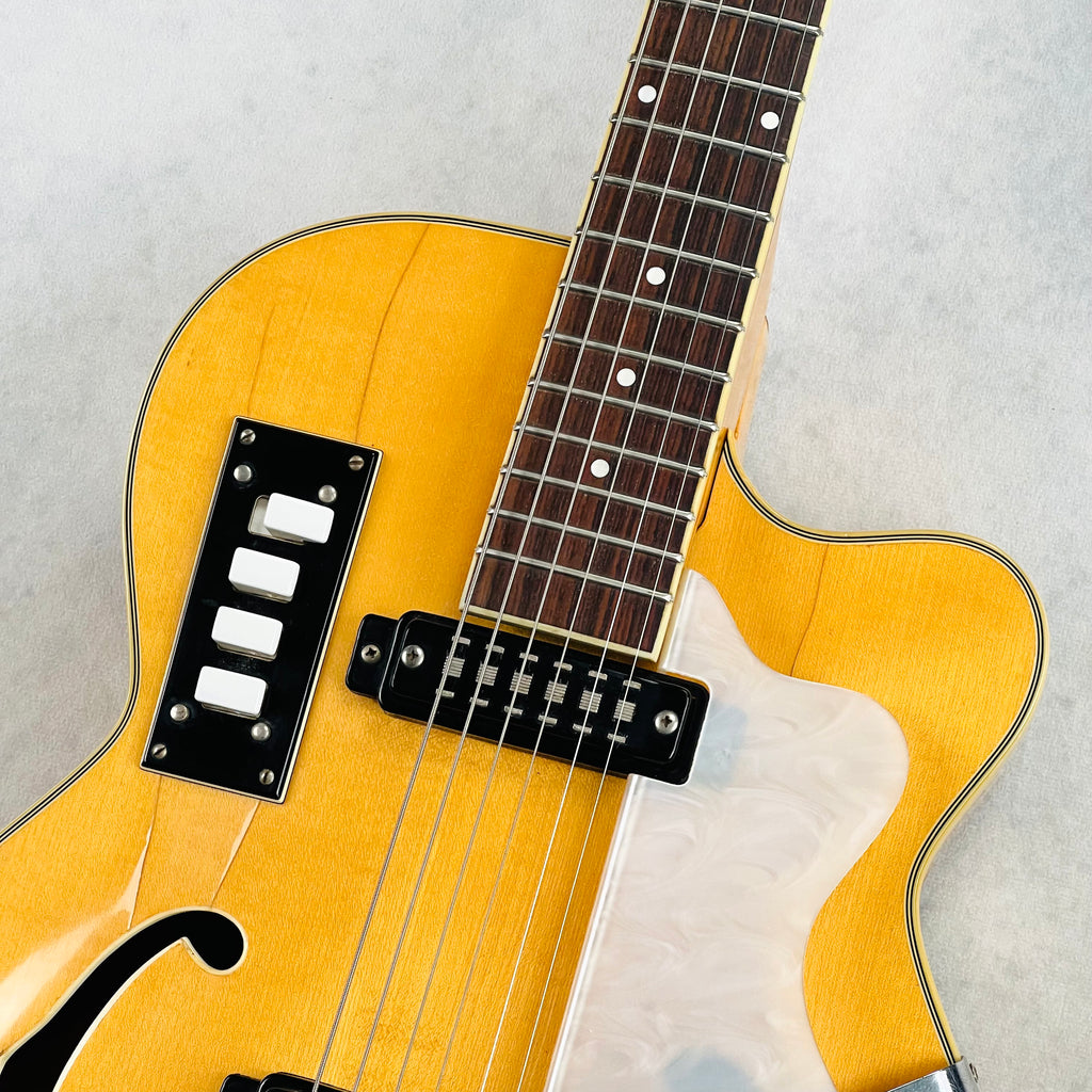 EKO Model 200 Hollow Body Guitar 1966 - Natural - 3