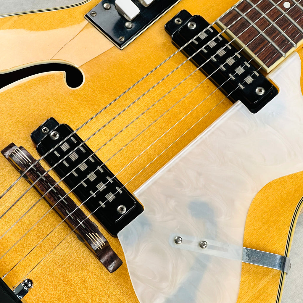 EKO Model 200 Hollow Body Guitar 1966 - Natural - 7