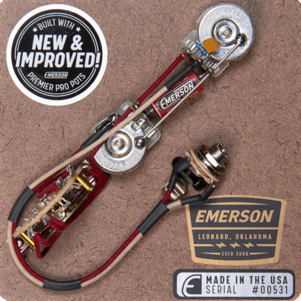 Emerson Custom Telecaster 3-Way Prewired Kit - Reverse Control Layout - 1