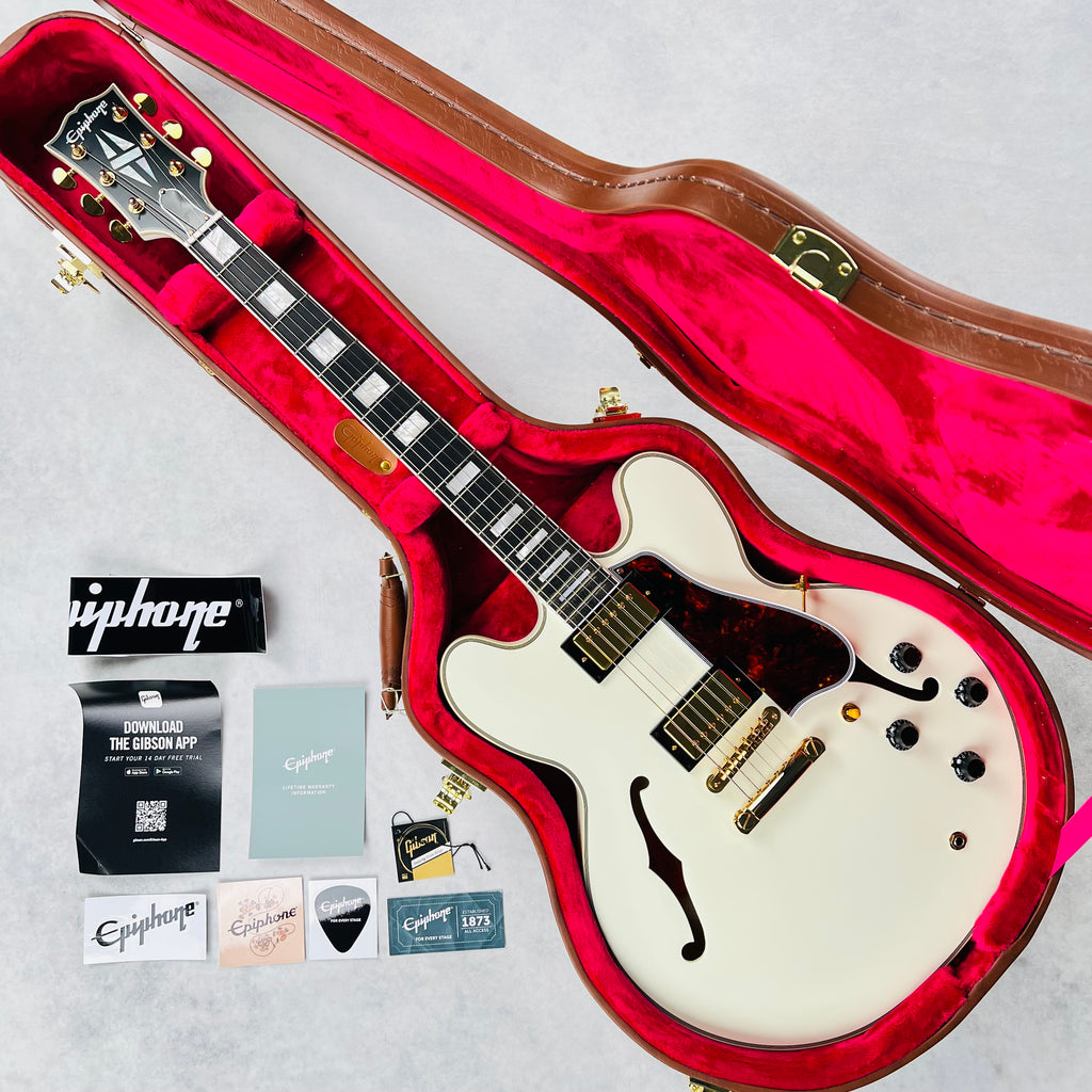 Epiphone 1959 ES-355 Inspired by Gibson Custom 2023 - Classic White - 17