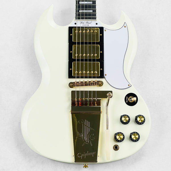 Epiphone 1963 Les Paul SG Custom with Maestro Vibrola 2023 - Classic White - 1