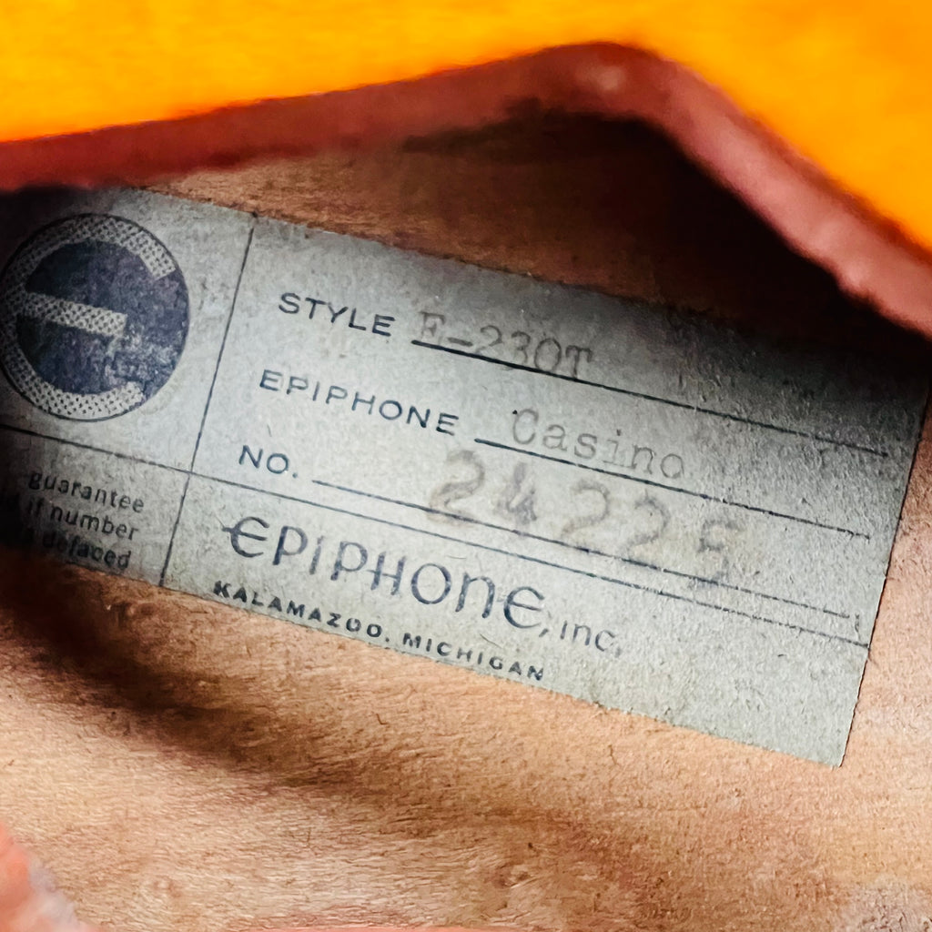 Epiphone Casino E-230T 1961 - Royal Tan - 8