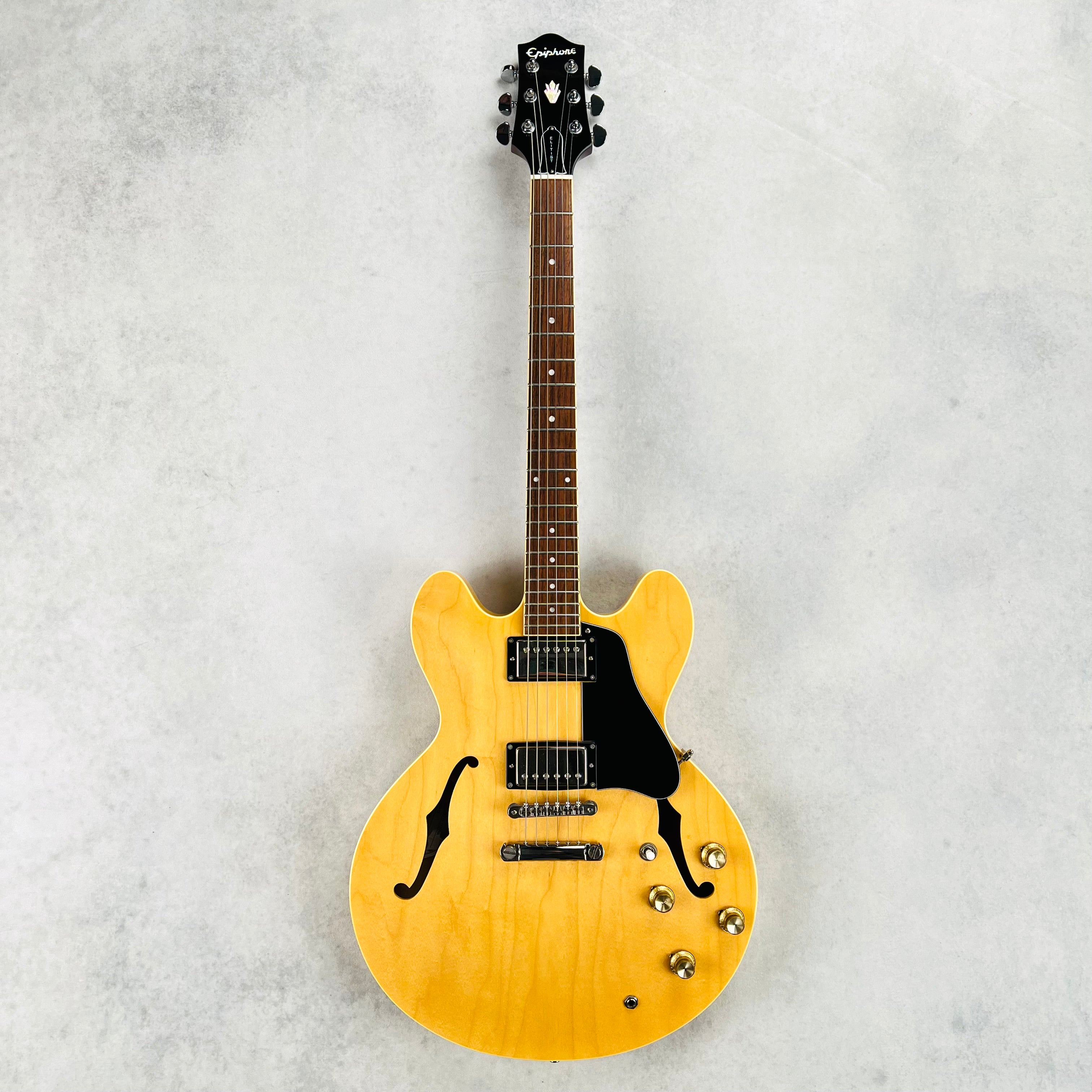 Epiphone Elitist ES-335ナチュラル Epiphone Elitist 1963 ES-335 Dot 2004 - Natural | Tone Wolf