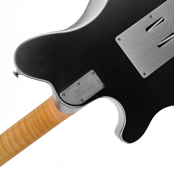 Ernie Ball Music Man Axis Flame Top Charcoal Cloud 300-JF-R1-00-MB-BM - 16