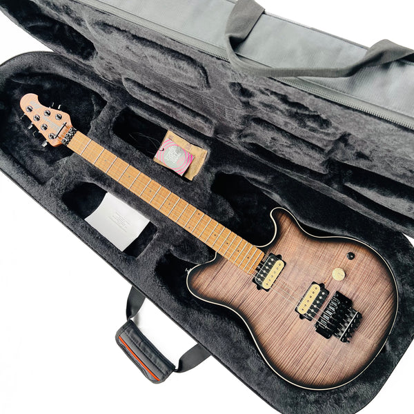 Ernie Ball Music Man Axis Flame Top Charcoal Cloud 300-JF-R1-00-MB-BM - 20