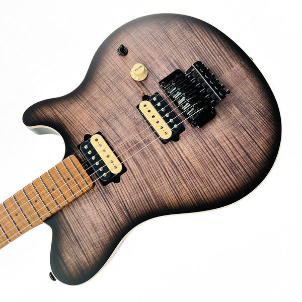 Ernie Ball Music Man Axis Flame Top Charcoal Cloud 300-JF-R1-00-MB-BM - 8