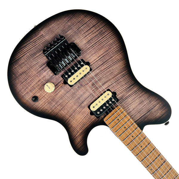 Ernie Ball Music Man Axis Flame Top Charcoal Cloud 300-JF-R1-00-MB-BM - 9