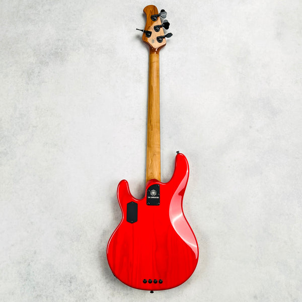 Ernie Ball Music Man Tim Commerford Active StingRay 4-String Bass 2025 - Caliper Red - 10