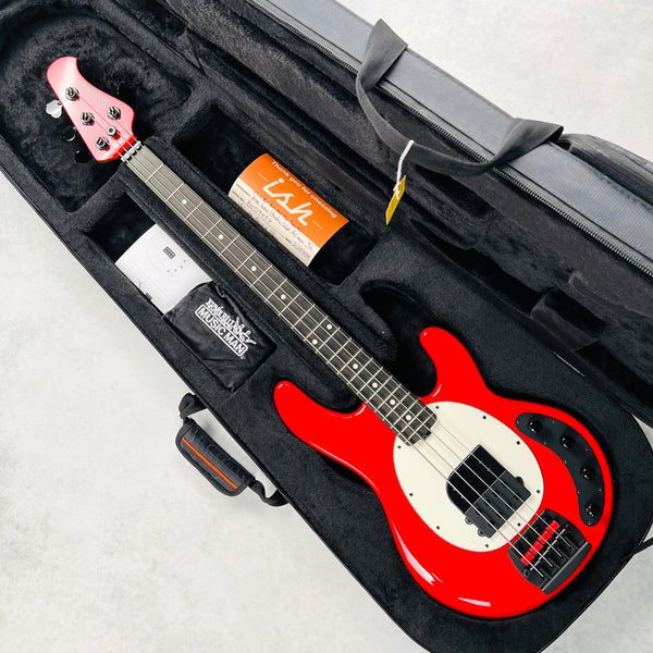 Ernie Ball Music Man Tim Commerford Active StingRay 4-String Bass 2025 - Caliper Red - 16