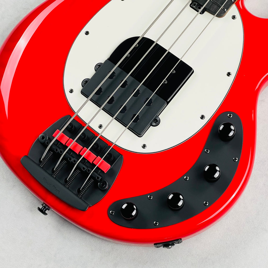 Ernie Ball Music Man Tim Commerford Active StingRay 4-String Bass 2025 - Caliper Red - 5