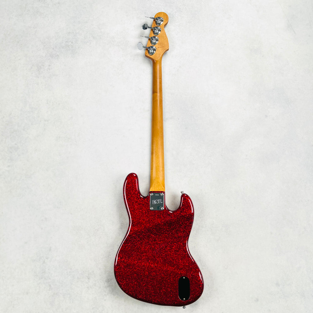 ESP J-RJB PYRO BABY Luna Sea J Model 4-String Bass 2000 - Red Sparkle - 10