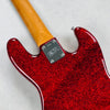 ESP J-RJB PYRO BABY Luna Sea J Model 4-String Bass 2000 - Red Sparkle - 12