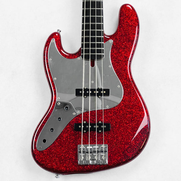 ESP J-RJB PYRO BABY Luna Sea J Model 4-String Bass 2000 - Red Sparkle - 1