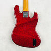 ESP J-RJB PYRO BABY Luna Sea J Model 4-String Bass 2000 - Red Sparkle - 9
