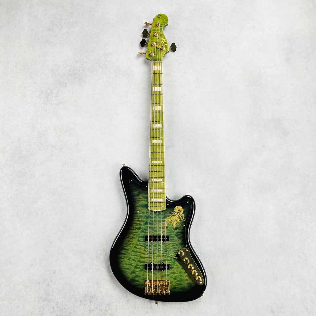 ESP TRICKSY D'espairsRay Signature ZERO Model Bass 2009 - Black & Green Sunburst - 2