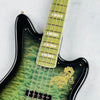 ESP TRICKSY D'espairsRay Signature ZERO Model Bass 2009 - Black & Green Sunburst - 4