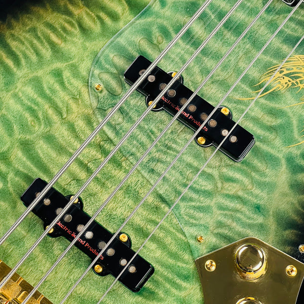 ESP TRICKSY D'espairsRay Signature ZERO Model Bass 2009 - Black & Green Sunburst - 8