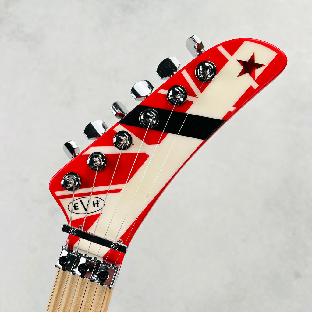 EVH Striped Series 5150 2021 - Red, Black and White - 8