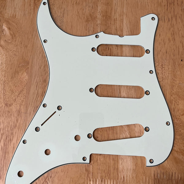 Left Handed Stratocaster Pickguard - Mint Green