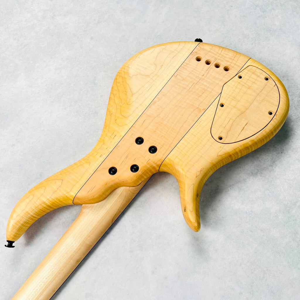 F Bass AC4 Alain Caron Signature Chambered 4-String Bass - Natural - 12