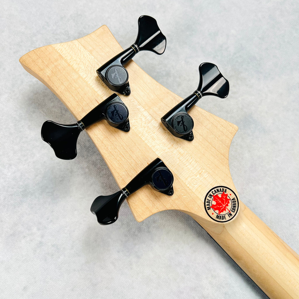 F Bass AC4 Alain Caron Signature Chambered 4-String Bass - Natural - 18