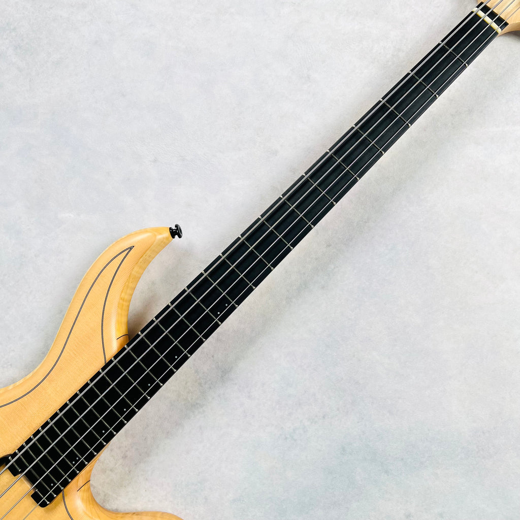 F Bass AC4 Alain Caron Signature Chambered 4-String Bass - Natural - 8