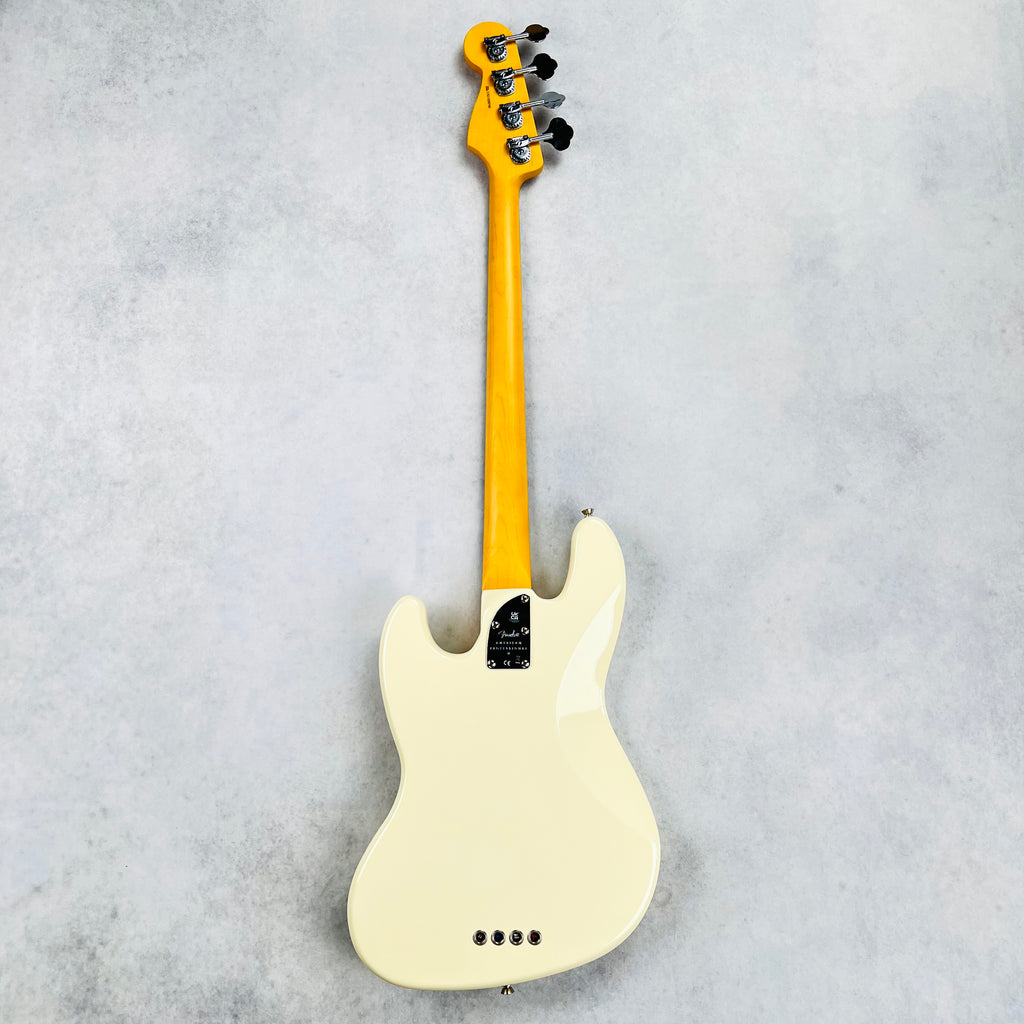 Fender American Professional II Jazz Bass Fretless 2021 - Olympic White - 12