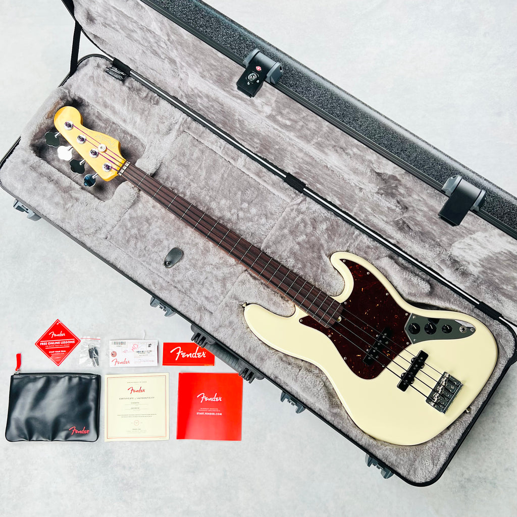 Fender American Professional II Jazz Bass Fretless 2021 - Olympic White - 18