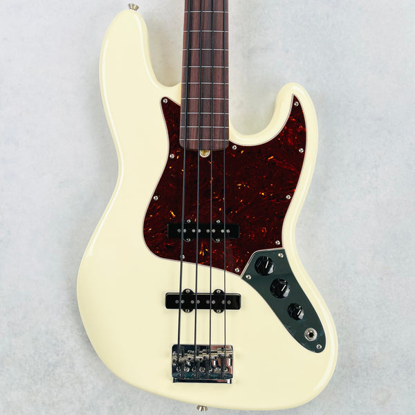 Fender American Professional II Jazz Bass Fretless 2021 - Olympic White - 1