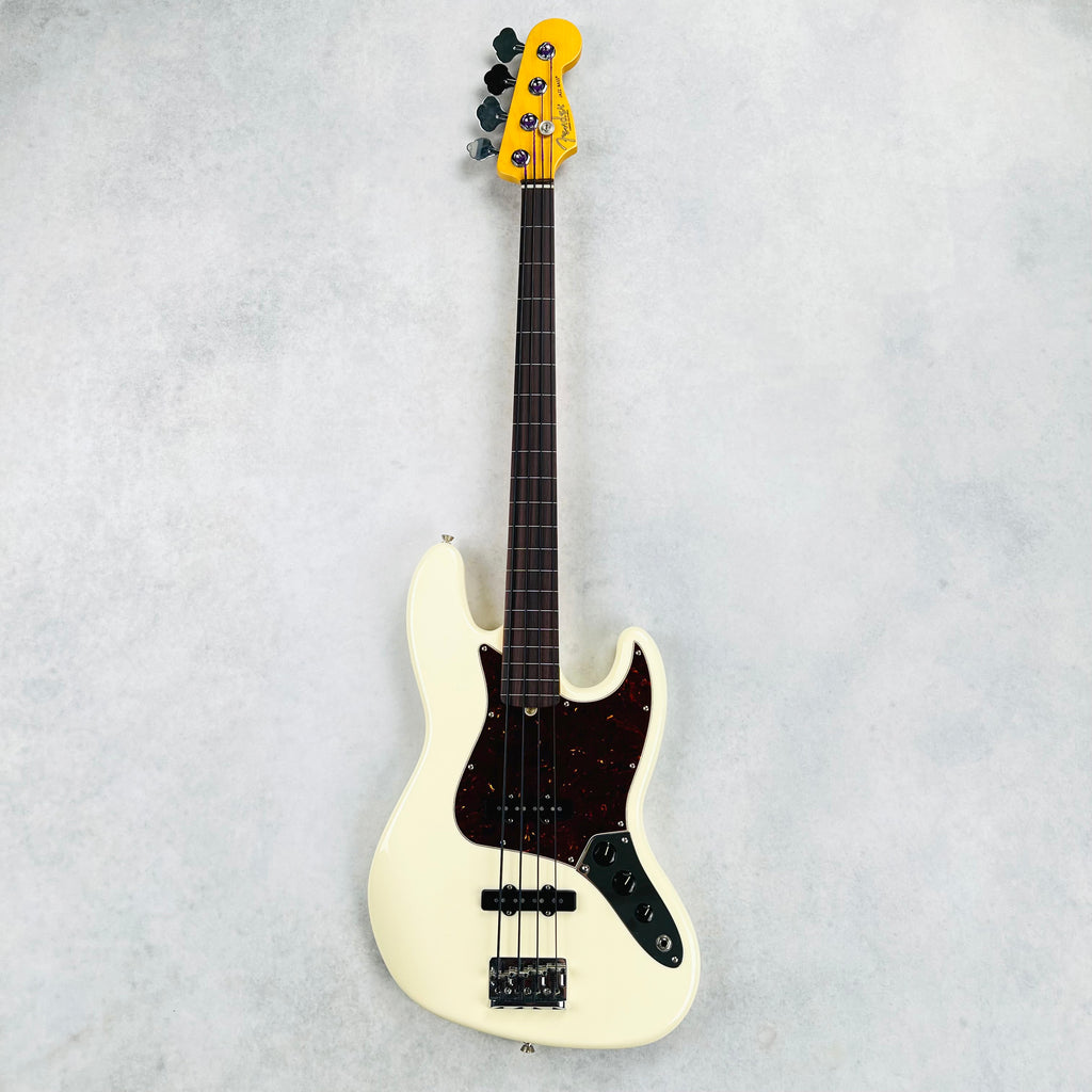 Fender American Professional II Jazz Bass Fretless 2021 - Olympic White - 2