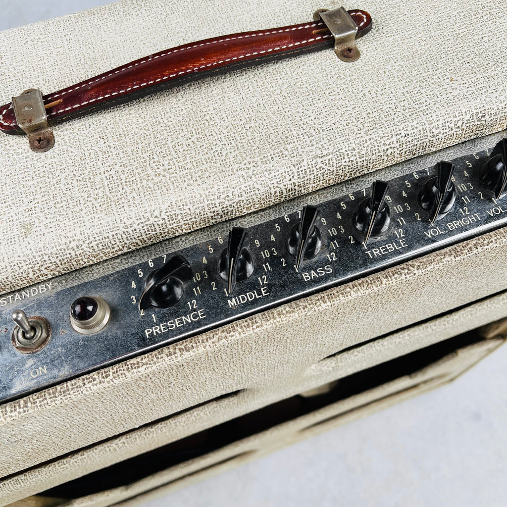 Fender Bassman 4x10" Narrow Panel Combo Amplifier 1960 Blonde Re-Tolex - 11