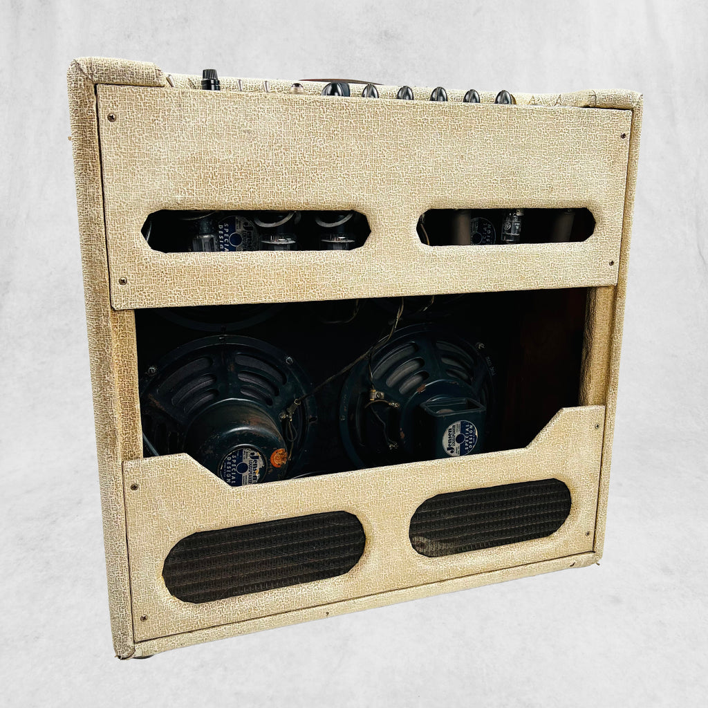 Fender Bassman 4x10" Narrow Panel Combo Amplifier 1960 Blonde Re-Tolex - 9