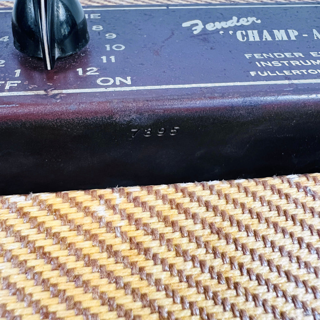 Fender Champ 5C1 Wide Panel 1x6" Combo Amplifier 1954 - Tweed - 12