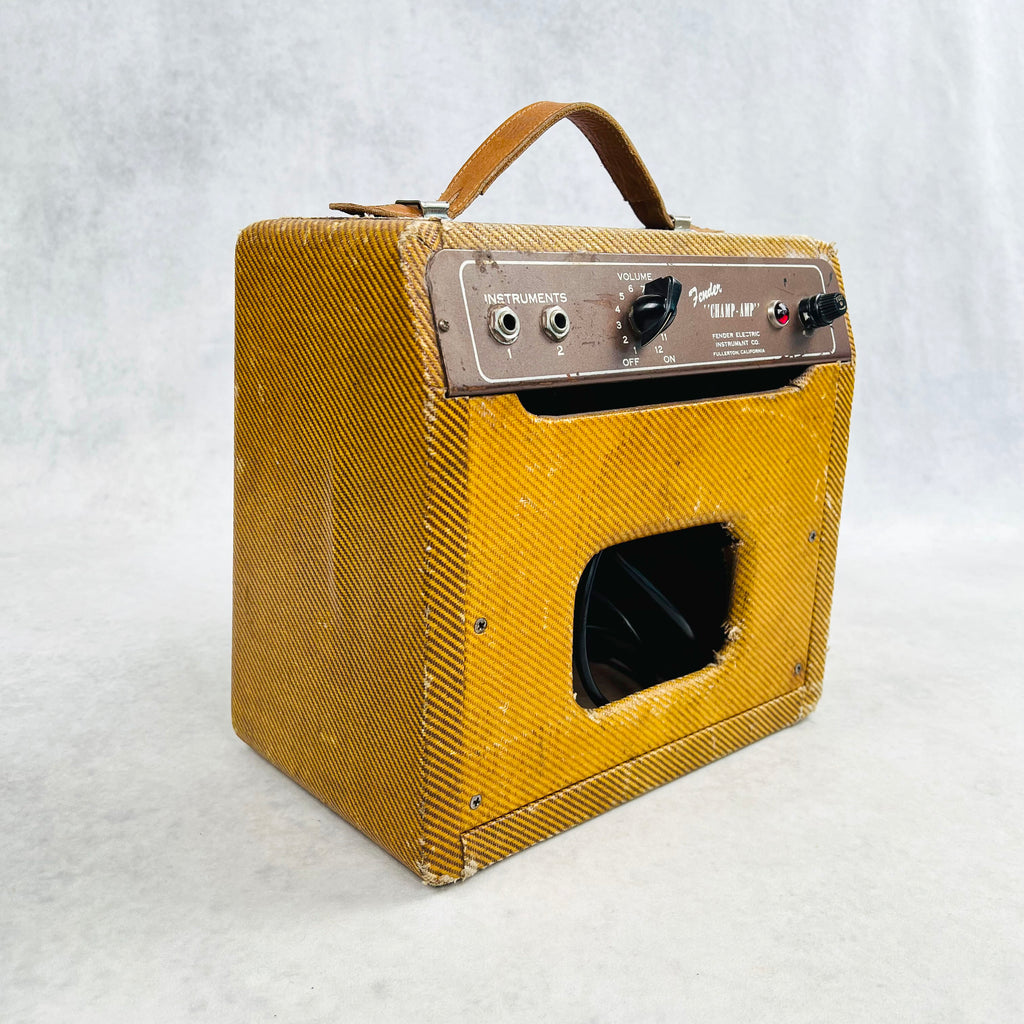 Fender Champ 5D1 Wide Panel 1x6" Combo Amplifier 1955 - Tweed - 5