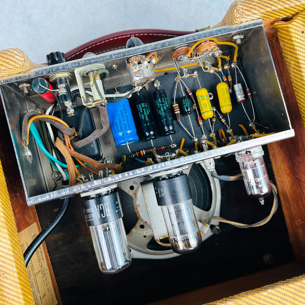 Fender Champ 5F1 Narrow Panel 1x6" Combo Amplifier 1956 - Tweed - 13