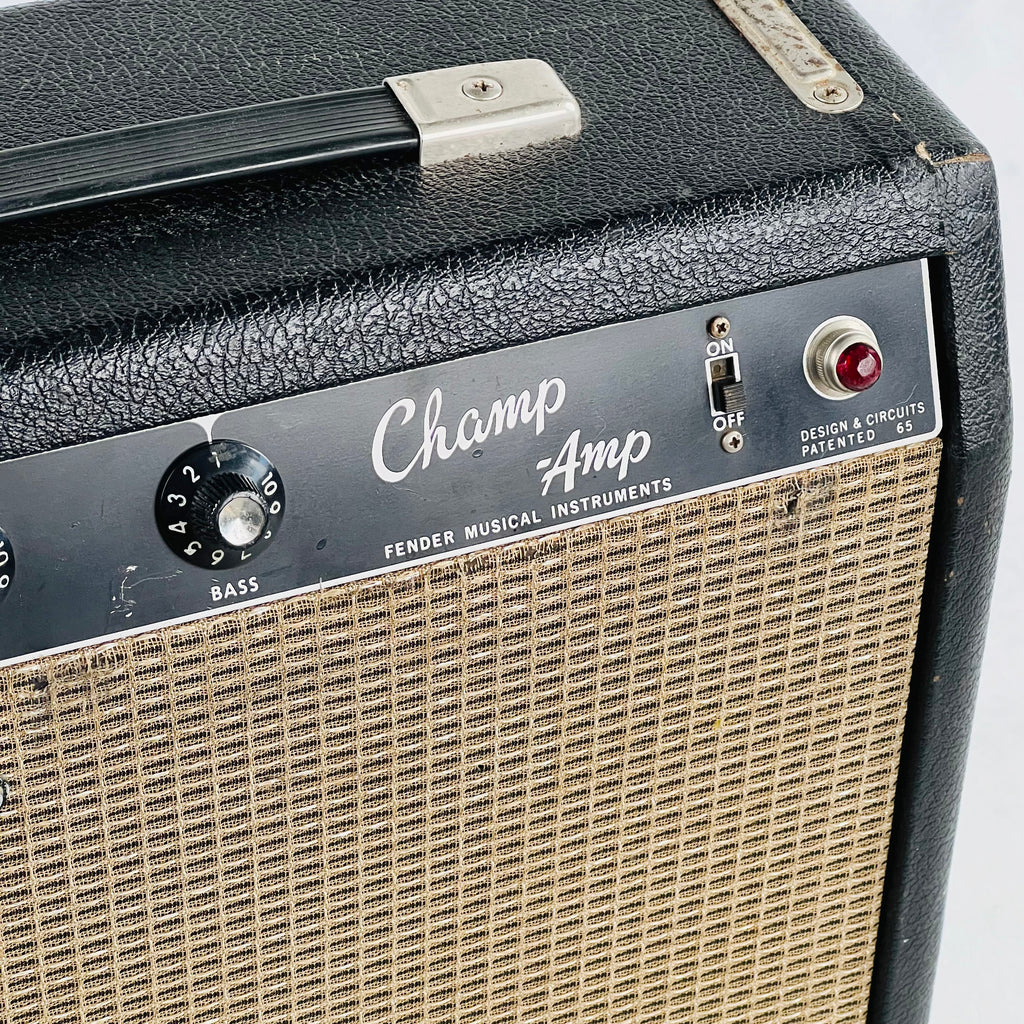 Fender Champ Amp AA764 1x8" Combo Amplifier 1965 - Black - 3