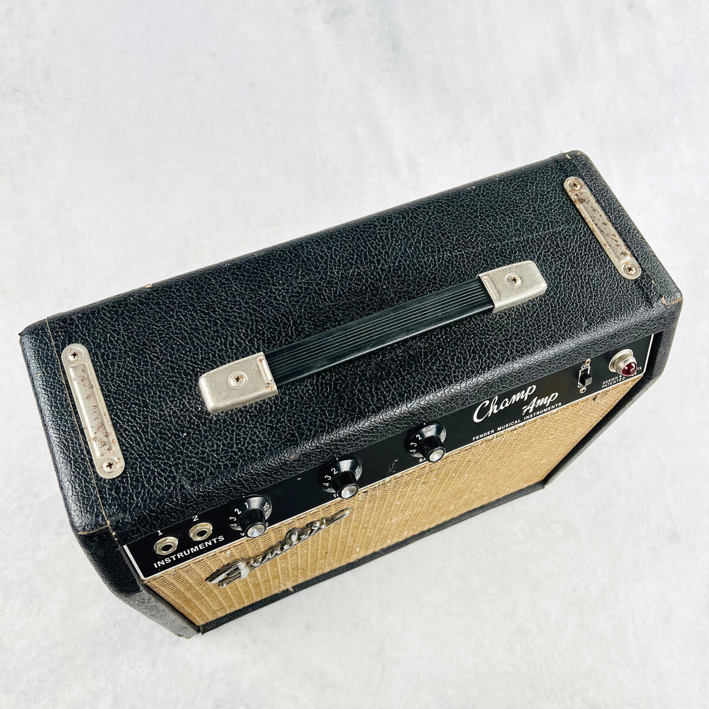 Fender Champ Amp AA764 1x8" Combo Amplifier 1965 - Black - 6