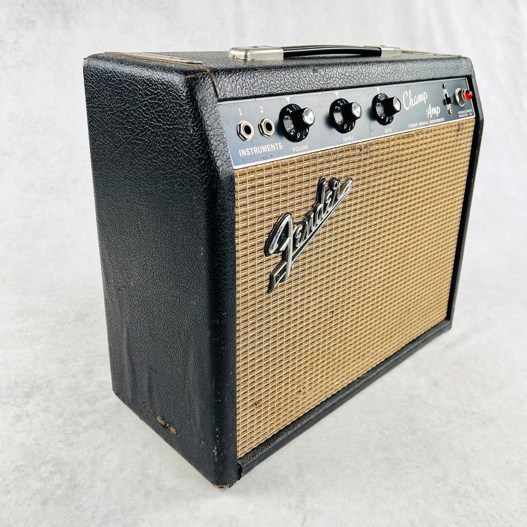 Fender Champ Amp AA764 1x8" Combo Amplifier 1965 - Black - 7