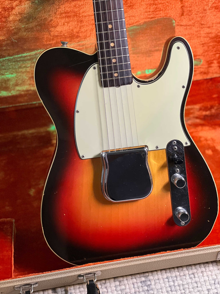 Fender Custom Esquire 1963 Sunburst Vintage Electric Guitar Front 2