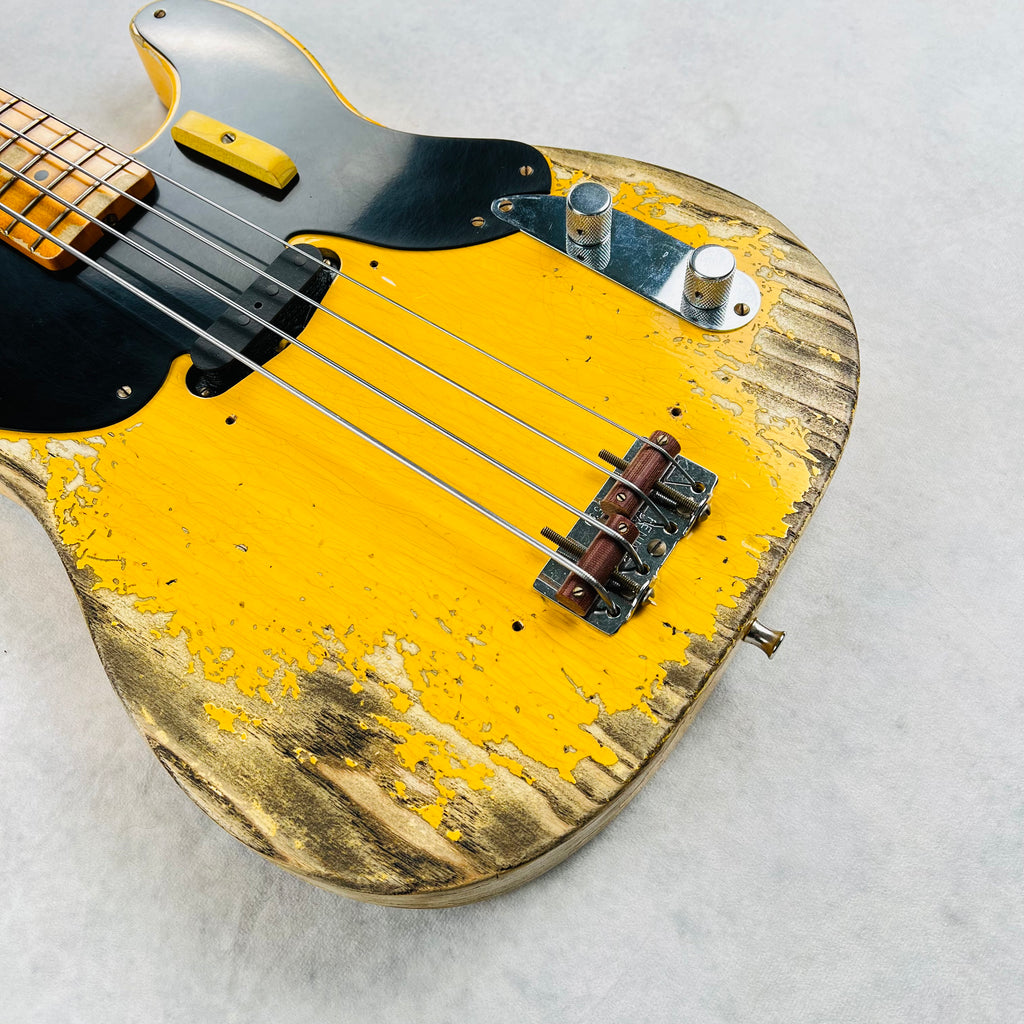 Fender Custom Shop 1951 Precision Bass Super Heavy Relic 2022 - Aged Nocaster Blonde - 7